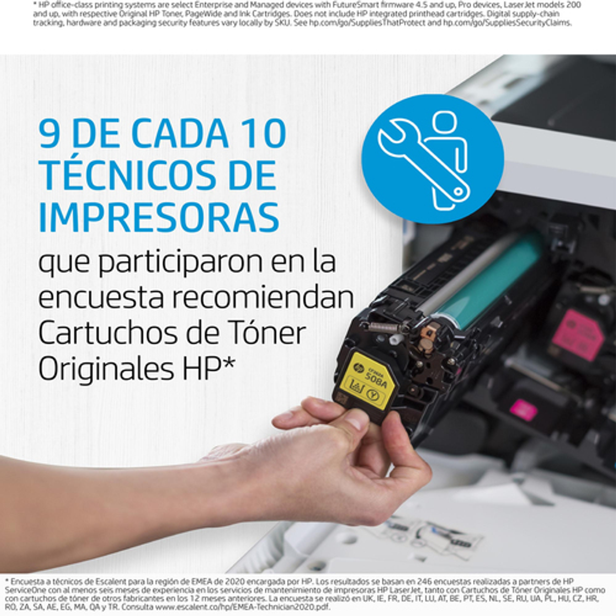 Fusor HP CE977A Original Tricolor - vista 6