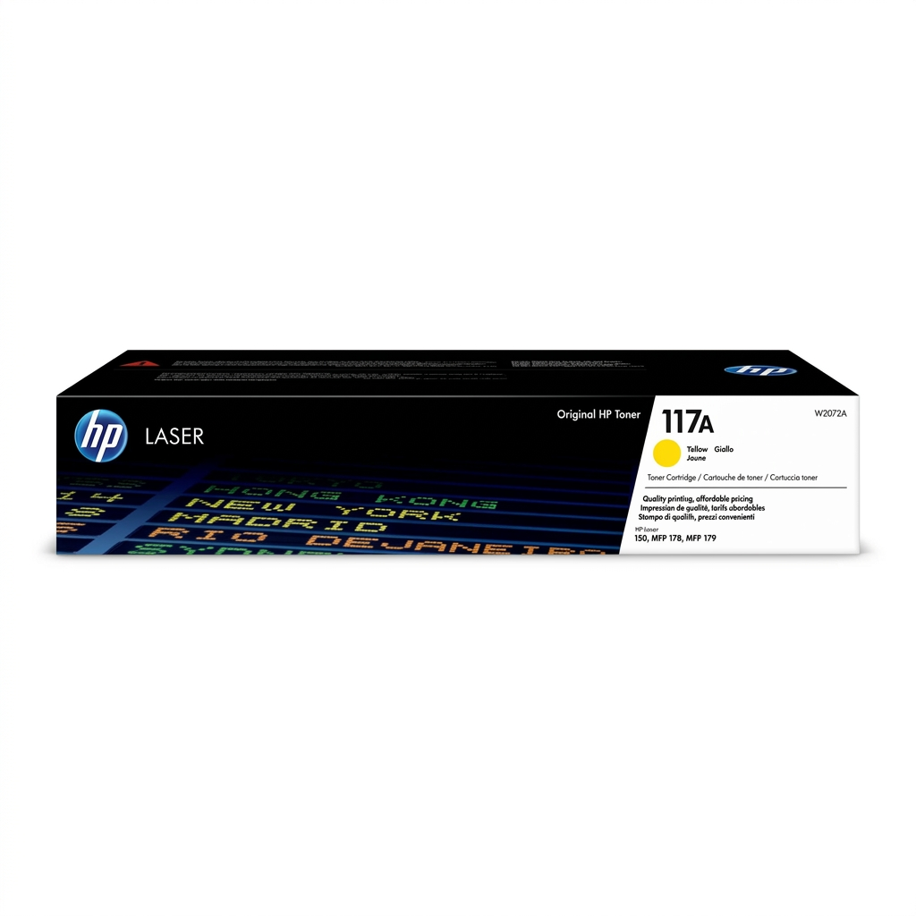 Caja del tóner HP 117A W2072A amarillo original