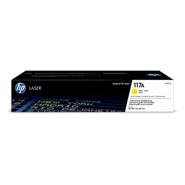 Caja del tóner HP 117A W2072A amarillo original