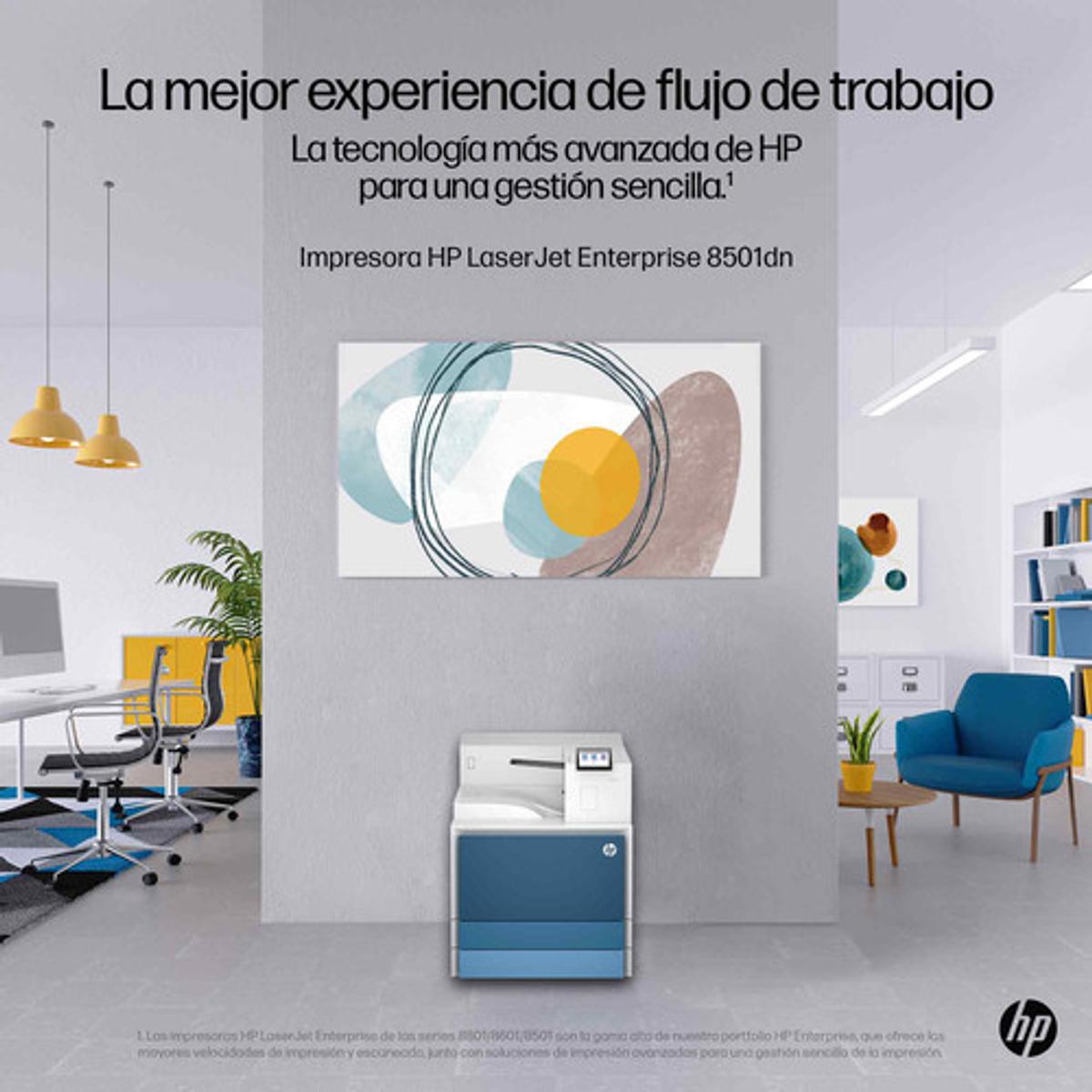 Impresora HP LaserJet Enterprise 8501dn Monocromo A3 - vista 6