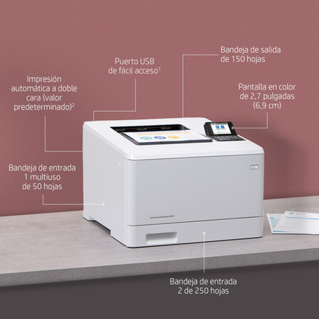 Impresora HP LaserJet Enterprise M455dn Color - vista 7