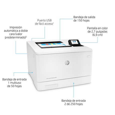 Impresora HP LaserJet Enterprise M455dn Color - vista 14