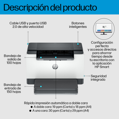 Impresora HP LaserJet M209d Monocromo - vista 12
