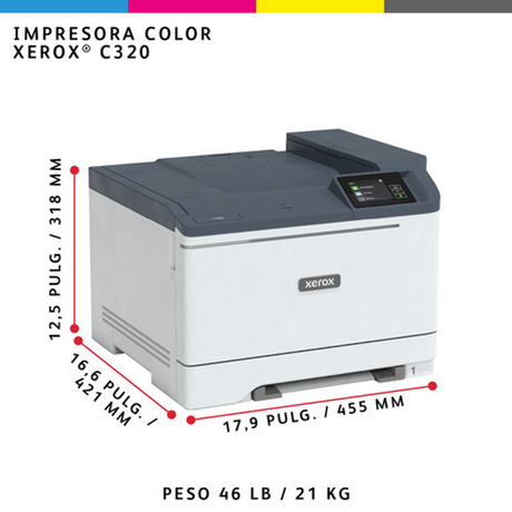 Impresora Xerox C320 Láser Color - vista 7