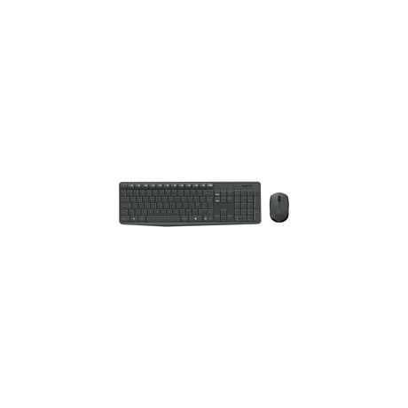 Kit teclado y ratón Logitech MK235 inalámbrico español gris, vista 6