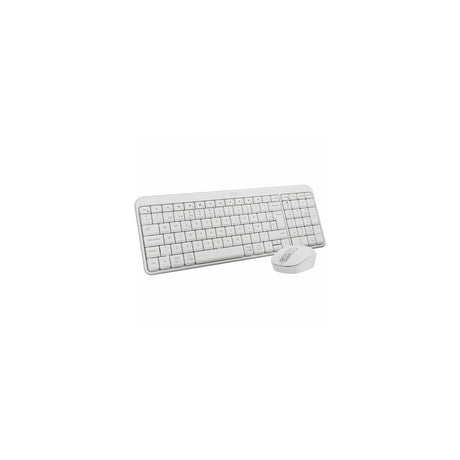 Kit teclado y ratón Logitech MK250 inalámbrico español blanco roto, vista principal
