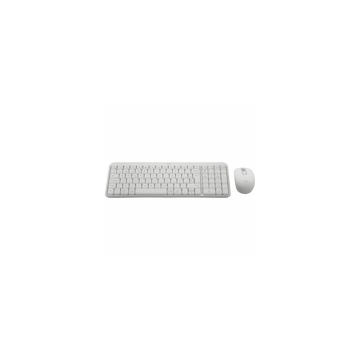 Kit teclado y ratón Logitech MK250 inalámbrico español blanco roto, vista 4