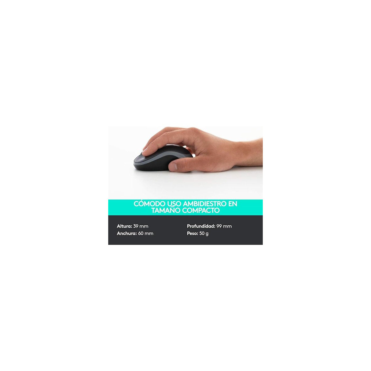 Kit teclado y ratón Logitech MK330 inalámbrico español negro, vista principal