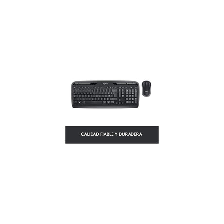 Kit teclado y ratón Logitech MK330 inalámbrico español negro, vista 4