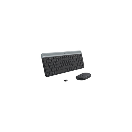 Kit teclado y ratón Logitech MK470 inalámbrico español grafito, vista 2