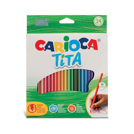 Lápiz Carioca C.24 Lápices Hexagonales Tita Colores Surtidos
