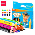 Lápiz Deli C.12 Lápices Color Kids Triangulares Colores Surtidos