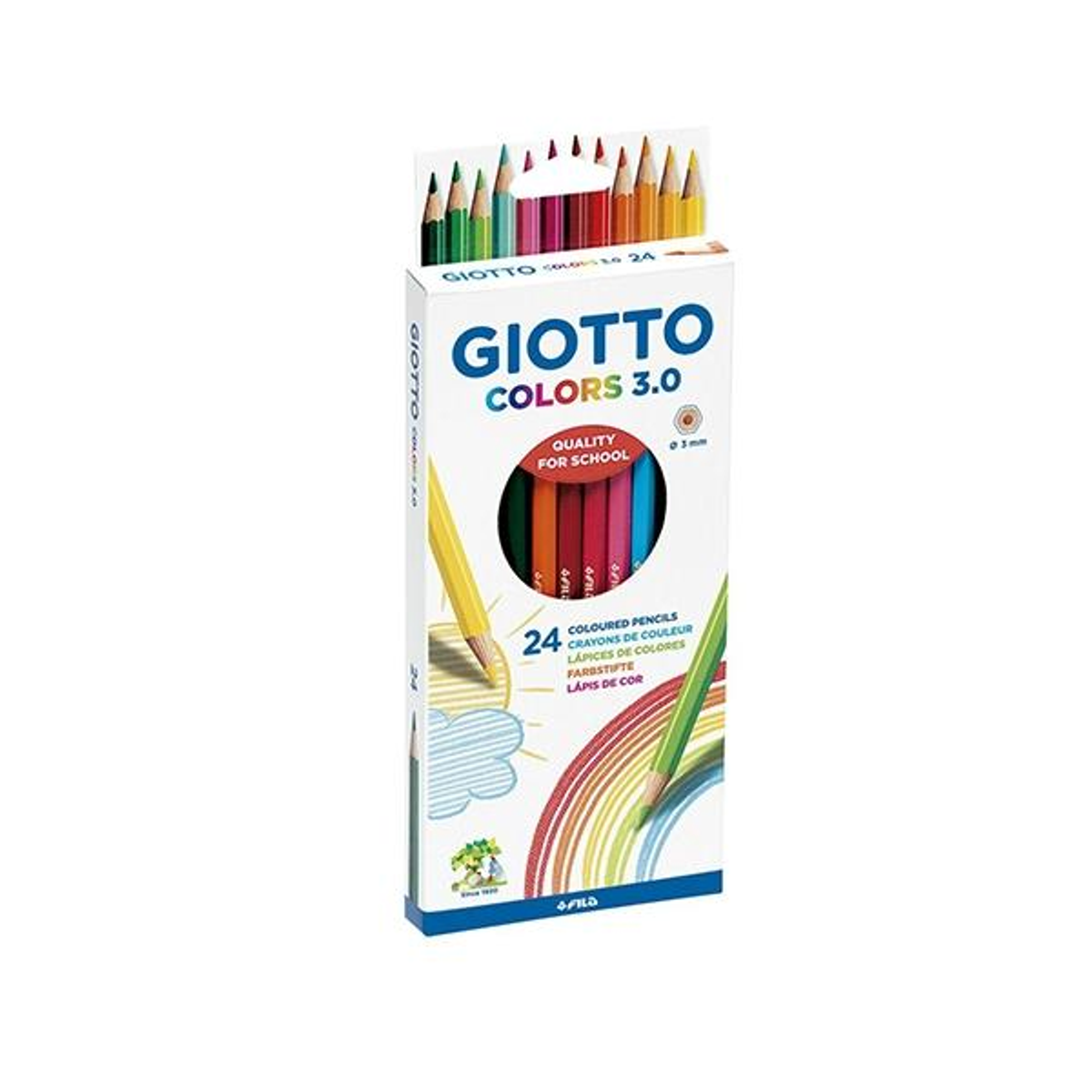 Lápiz Giotto C.24 Lápices Acuarelables Colors Aquarell Colores Surtidos
