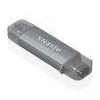 Lector de tarjetas de memoria Aisens USB-A + USB-C (ASCR-2AC08-GR)