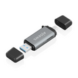 Lector de tarjetas de memoria Aisens USB-A + USB-C (ASCR-2AC11-GR)