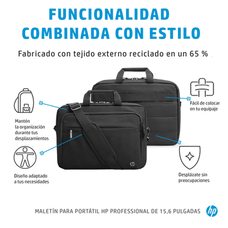 Maletín para portátil HP 500S7AA 15,6" Negro - vista 8