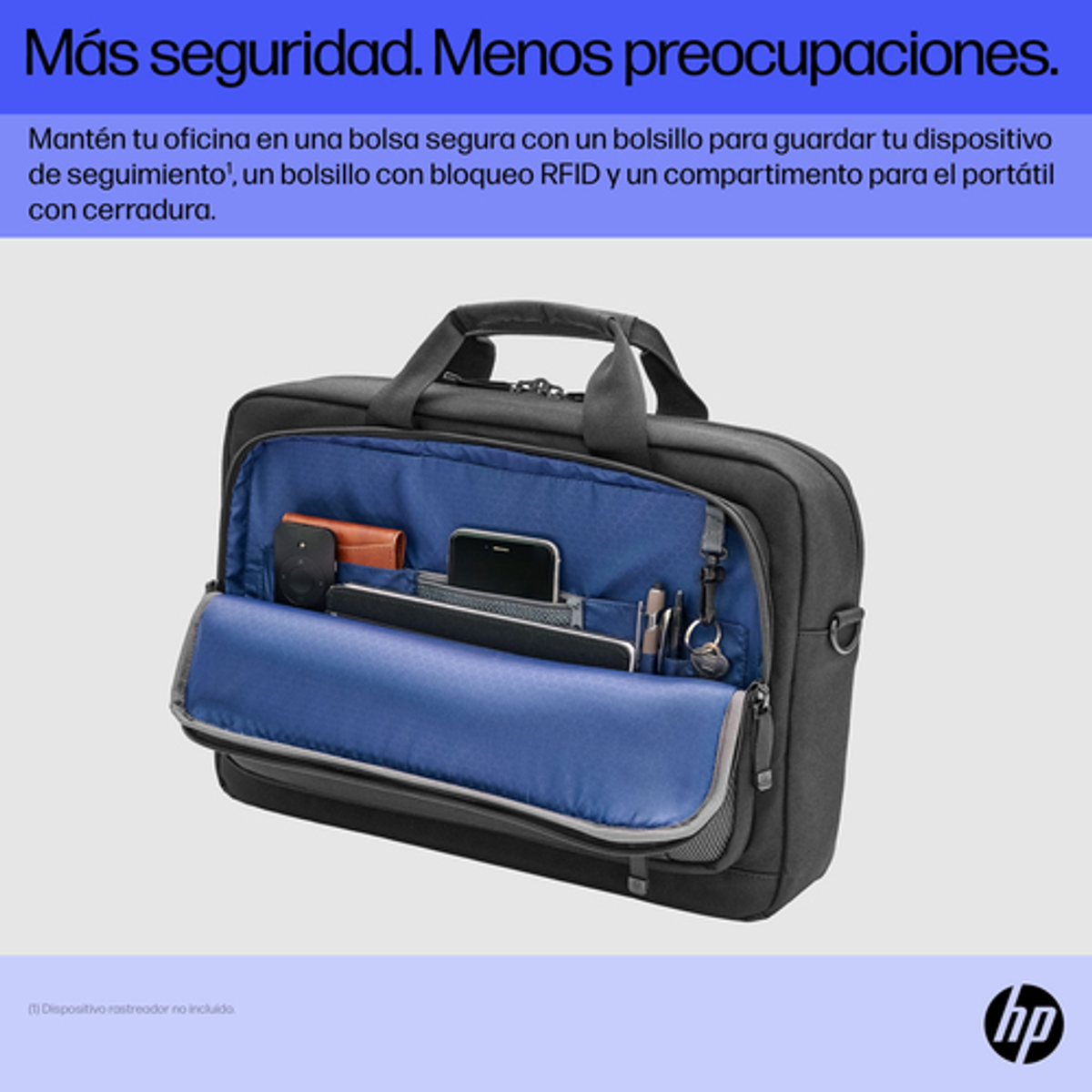 Maletín para portátil HP 6B8Y2AA 15,6" Negro - vista 4