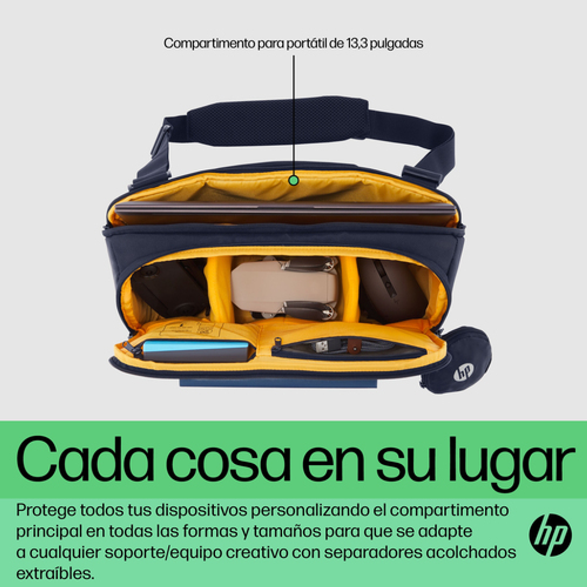 Maletín para portátil HP 6M5S4AA 13,3" Amarillo - vista 8