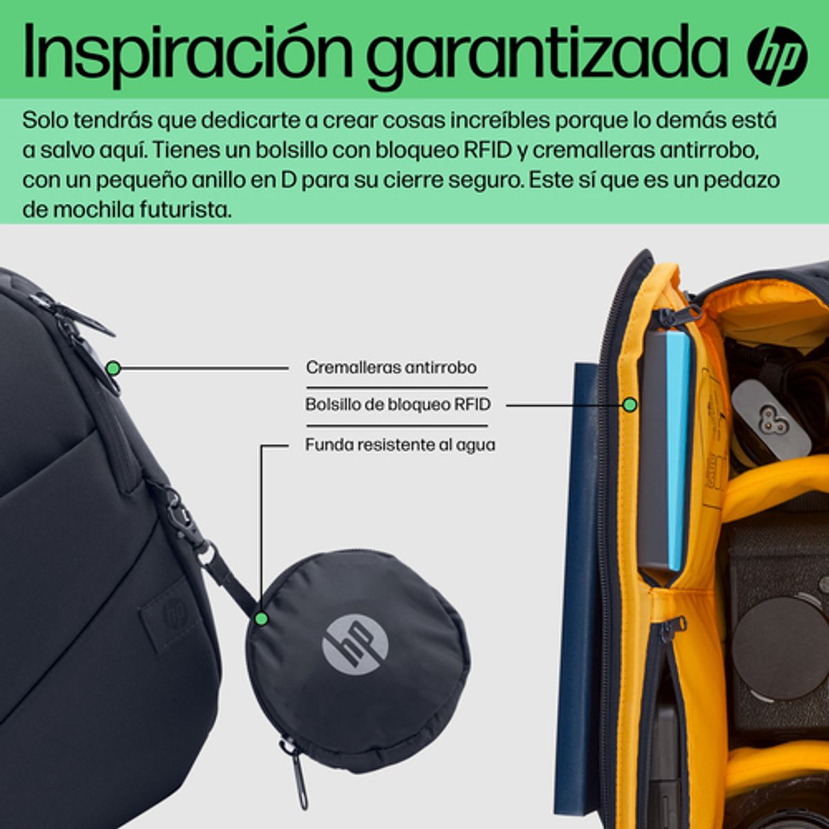 Maletín para portátil HP 6M5S4AA 13,3" Amarillo - vista 11
