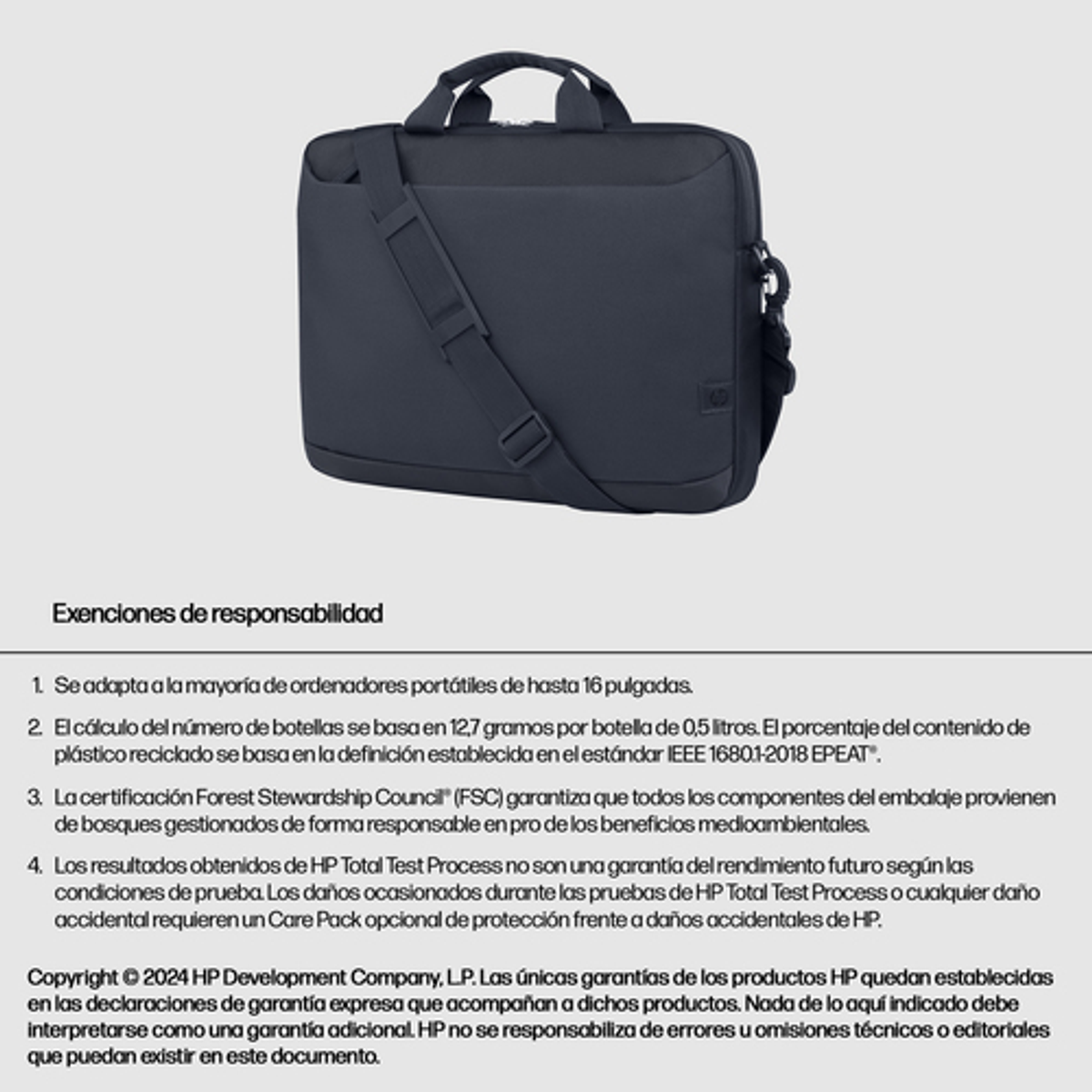 Maletín para portátil HP A08JTAA 16" Gris - vista 8