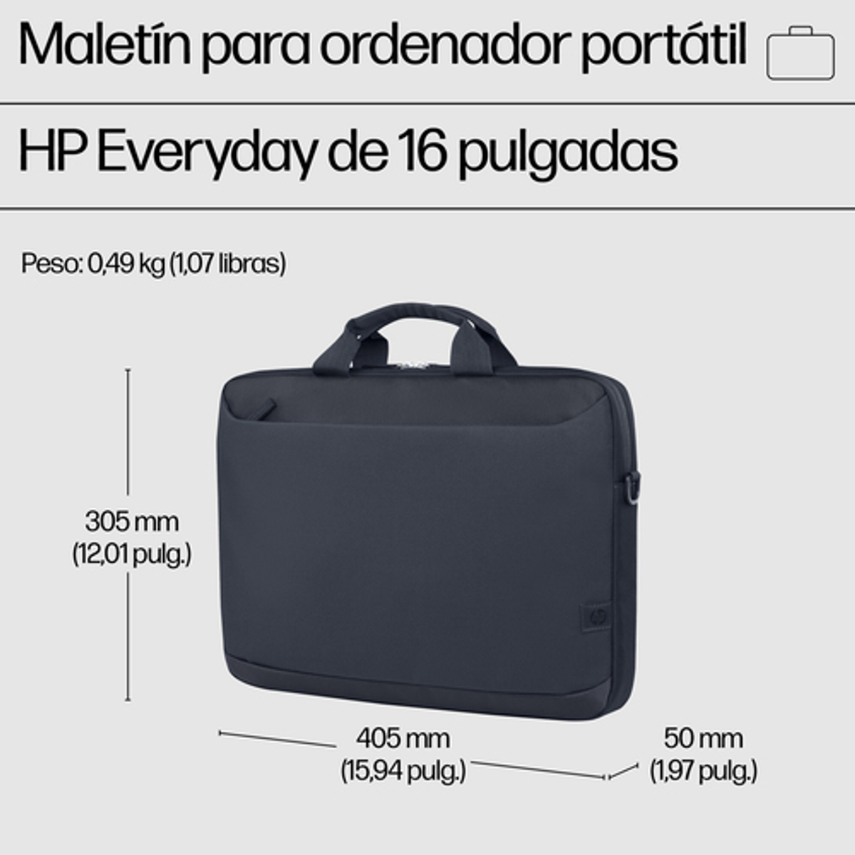 Maletín para portátil HP A08KHUT 16" Gris - vista 10