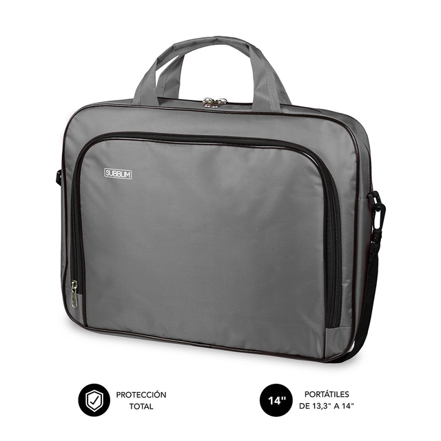 Maletín para portátil Subblim SUB-LB-1OLB031 13,3"–14" Gris