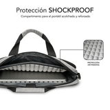Maletín para portátil Subblim SUB-LB-4APLB10 15,6" Gris - vista 3