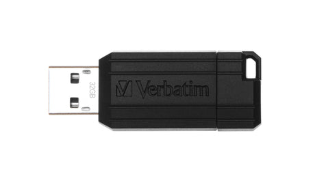 Memoria USB Verbatim PinStripe 32GB USB 2.0 negra