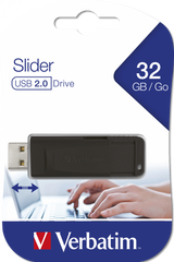 Memoria USB Verbatim Store'n'Go Slider 32GB USB 2.0 negra
