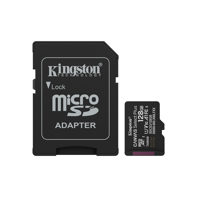 Tarjeta microSDXC Kingston 128 GB con adaptador SD