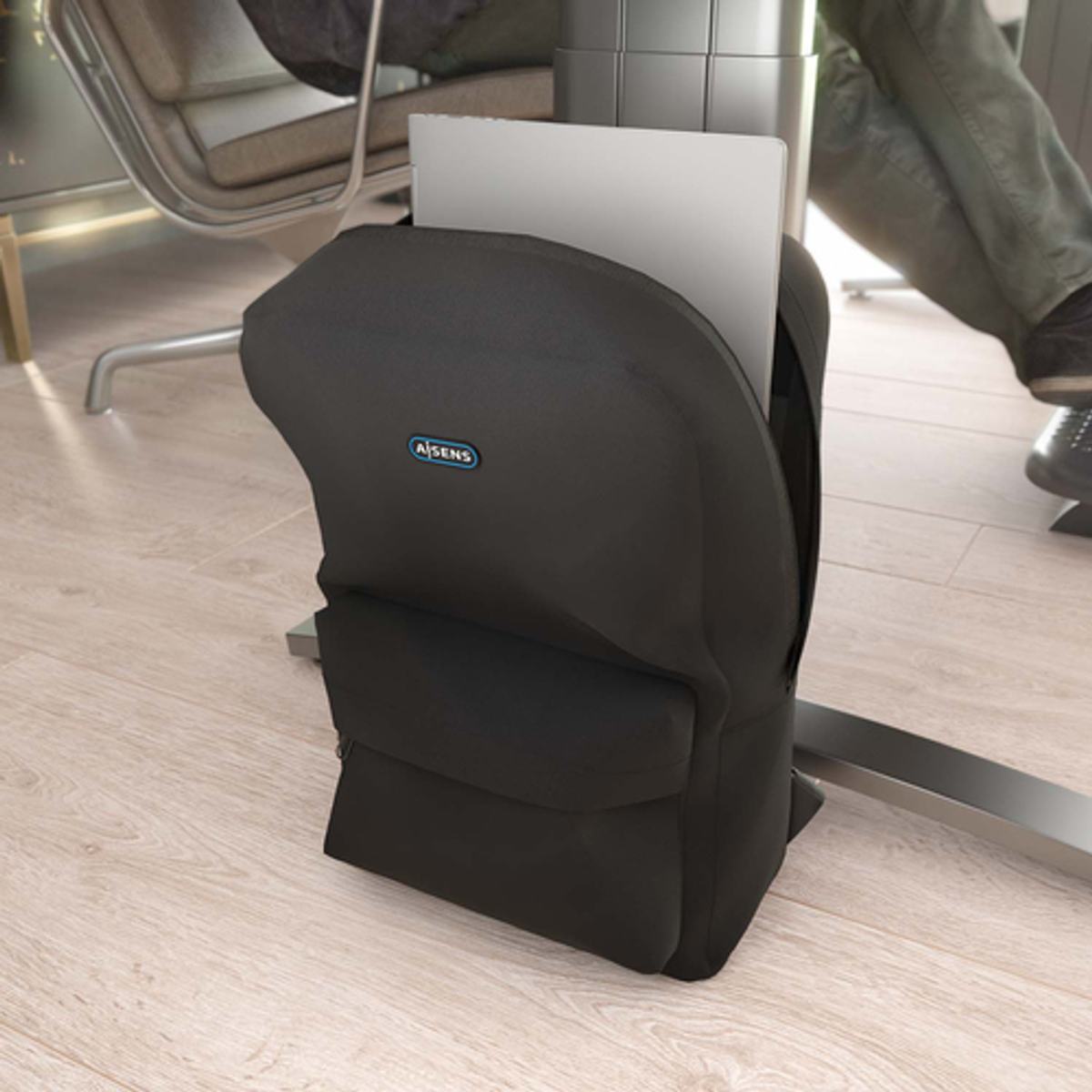 Mochila para portátil AISENS ASBG-BP080-BK 15,6" Negro - vista 5