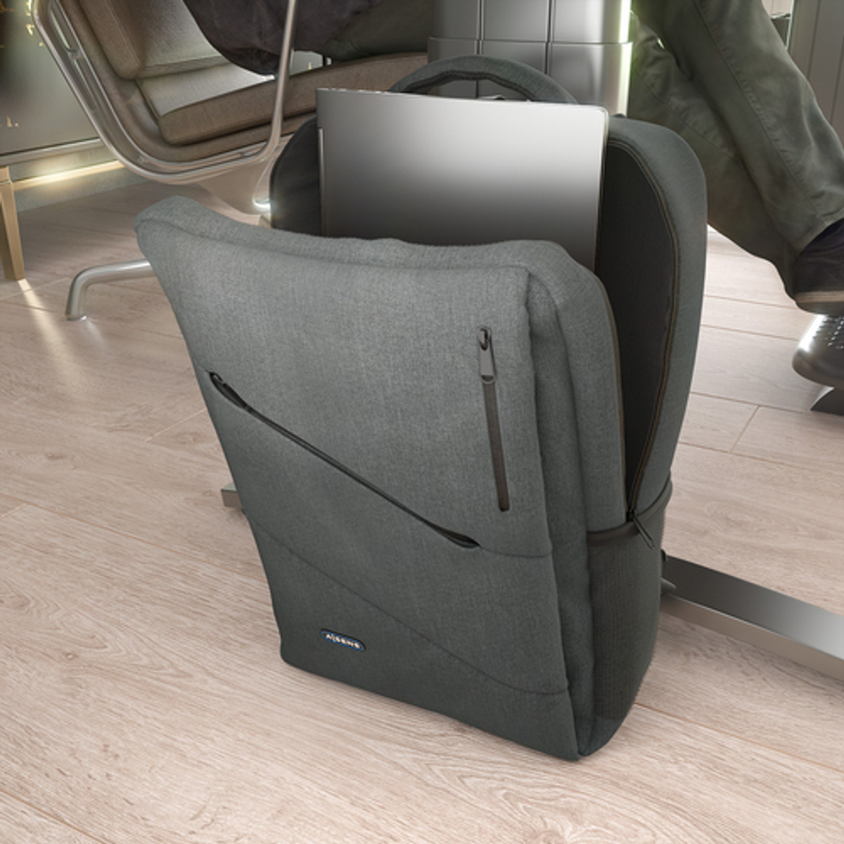 Mochila para portátil AISENS ASBG-BP085-GR 15,6" Gris - vista 5