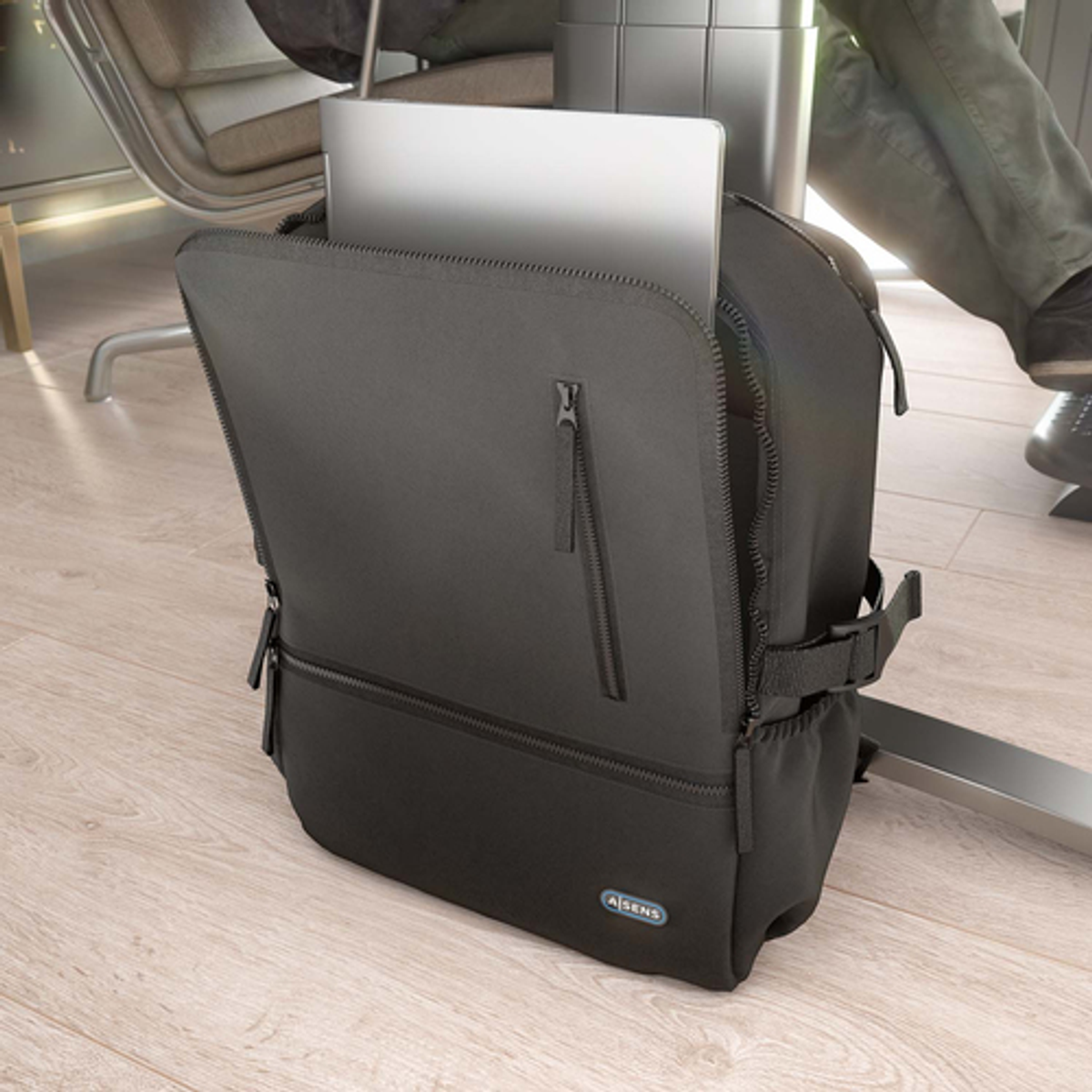 Mochila para portátil AISENS ASBG-BP086-BK 15,6" Negro - vista 5