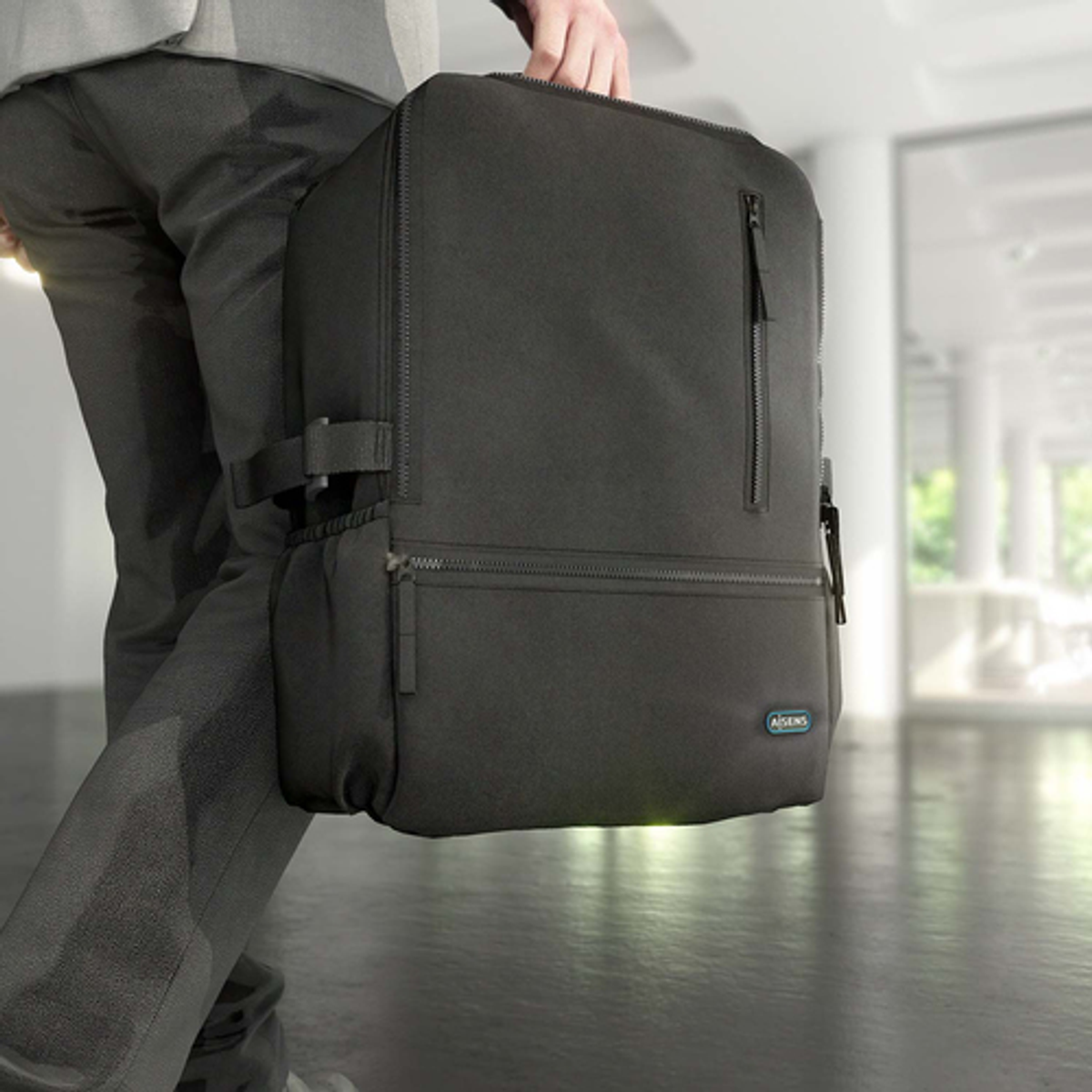 Mochila para portátil AISENS ASBG-BP086-BK 15,6" Negro - vista 6