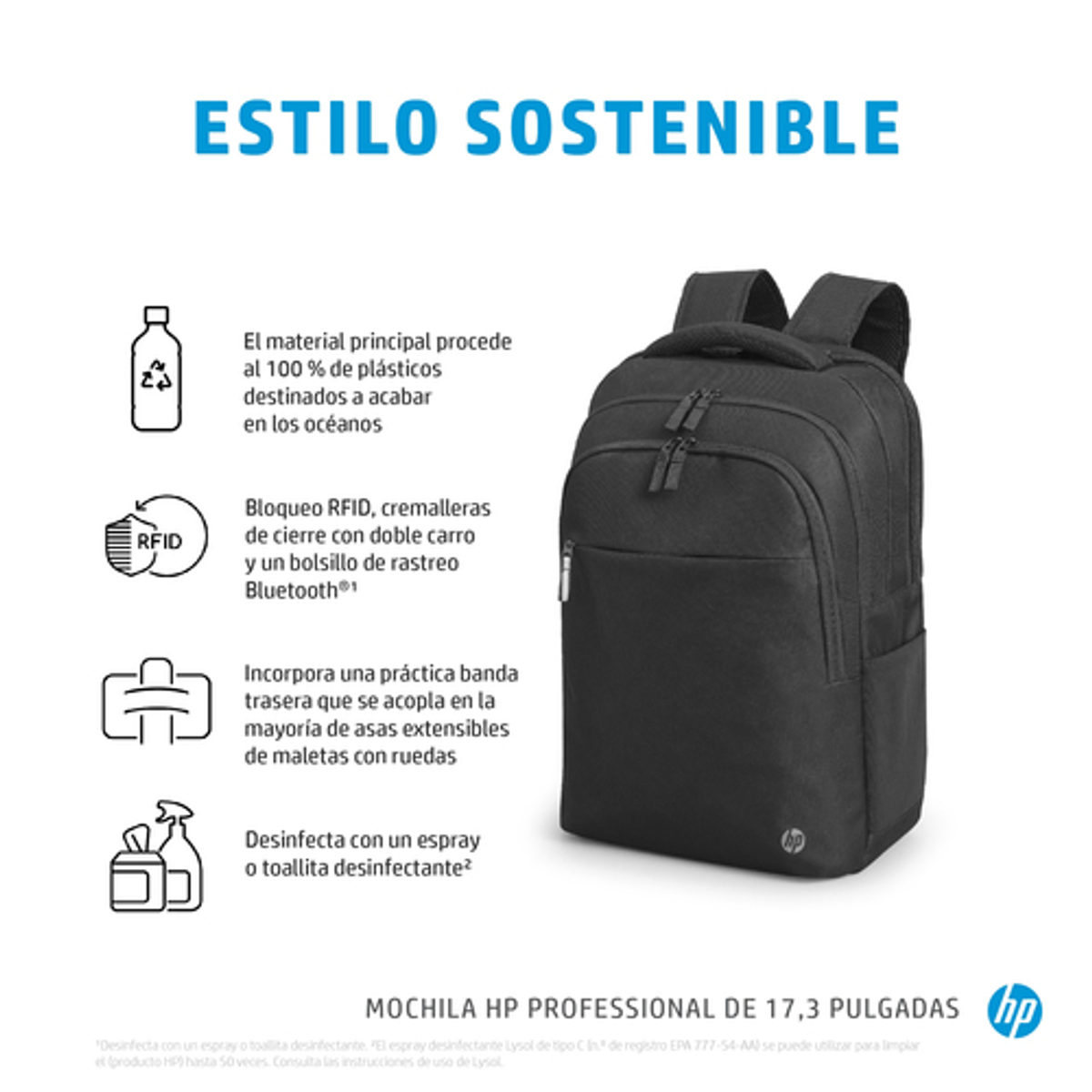 Mochila para portátil HP 500S6AA 17,3" Negro - vista 9