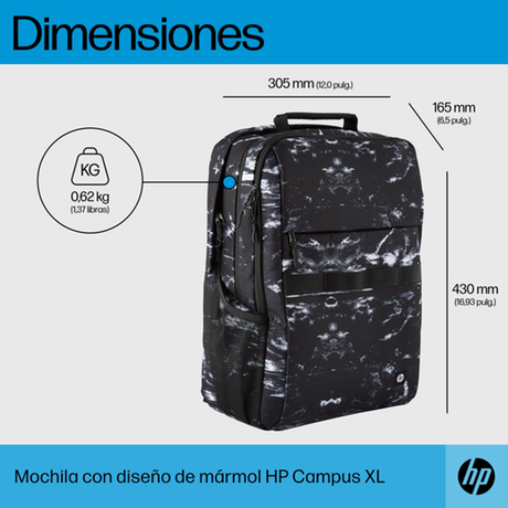 Mochila para portátil HP 7K0E2AA 16,1" Multicolor - vista 15