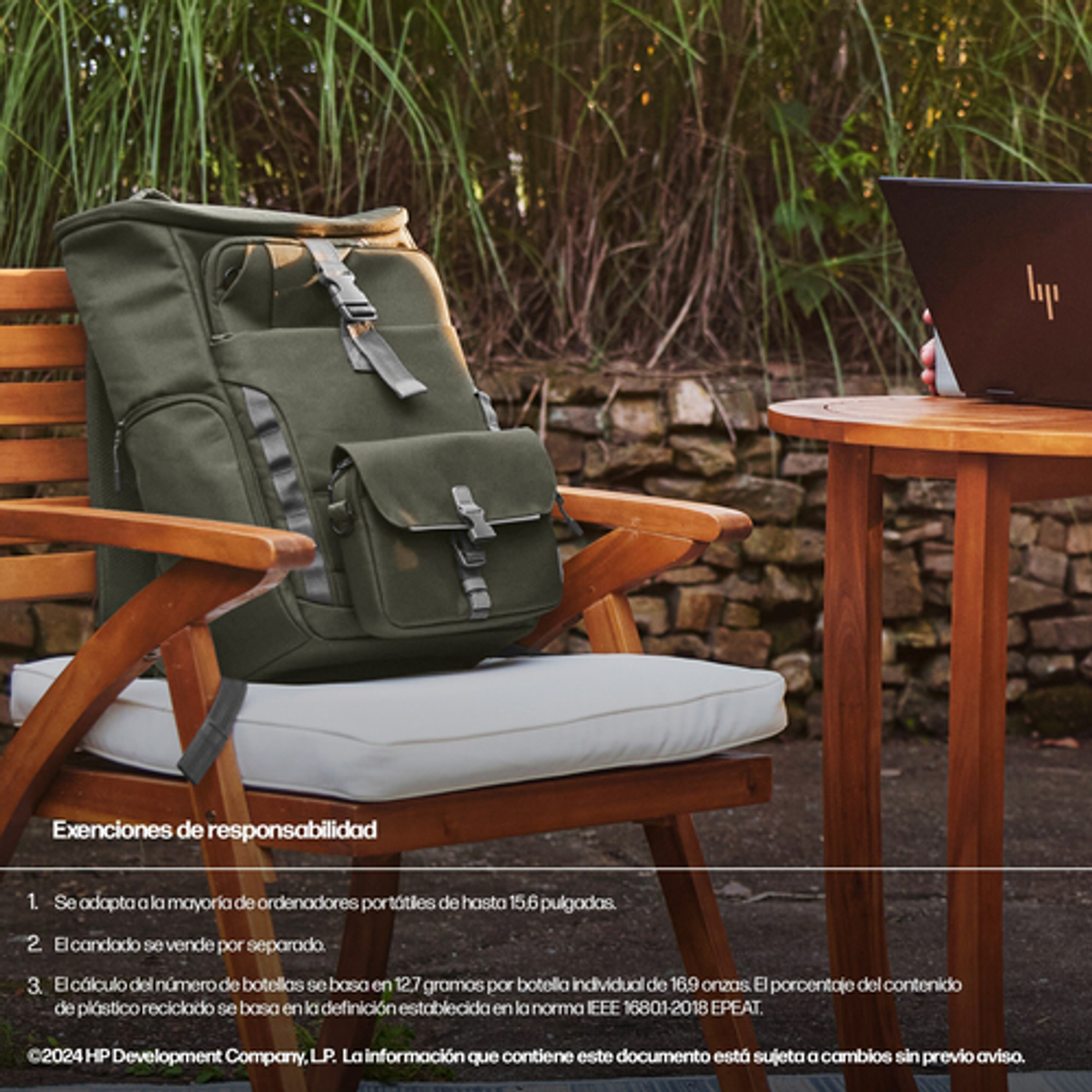 Mochila para portátil HP 9J4C1AA 15,6" Multicolor - vista 4