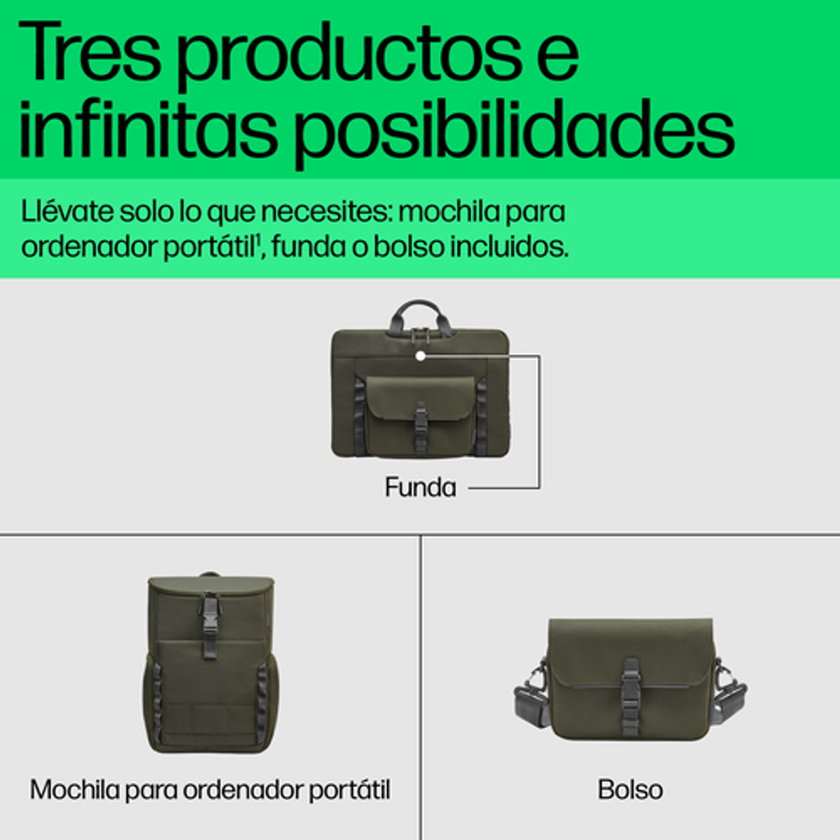 Mochila para portátil HP 9J4C1AA 15,6" Multicolor - vista 5