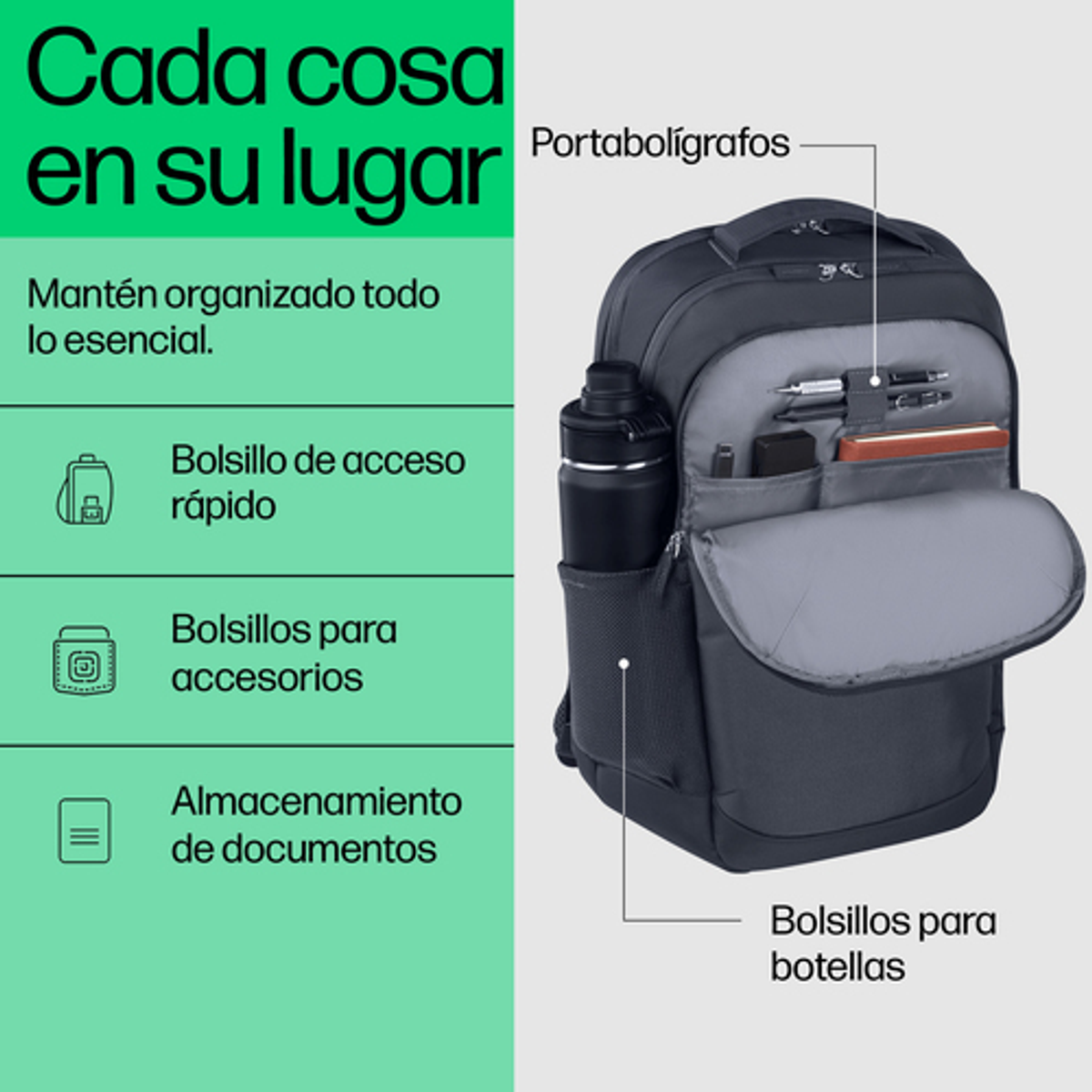 Mochila para portátil HP A08JXAA 16" Gris - vista 5