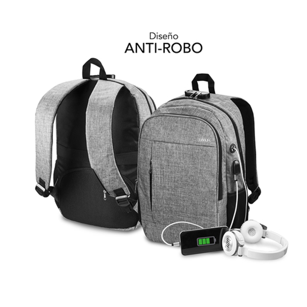 Mochila para portátil Subblim SUB-BP-1UL0001 16" Gris - vista 5