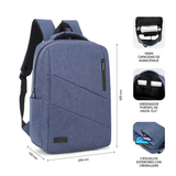 Mochila para portátil Subblim SUB-BP-2BL2001 15,6" Azul - vista 8