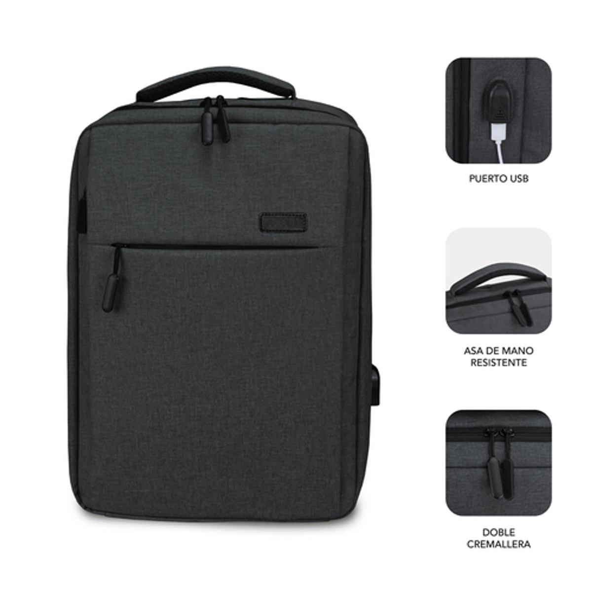 Mochila para portátil Subblim SUB-BP-3EAP100 15,6" Gris - vista 2