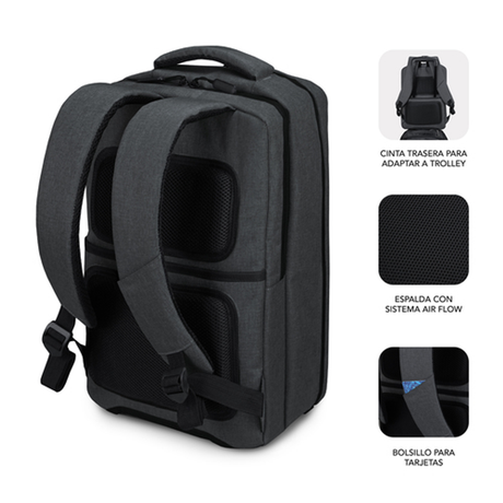 Mochila para portátil Subblim SUB-BP-3EAP100 15,6" Gris - vista 3