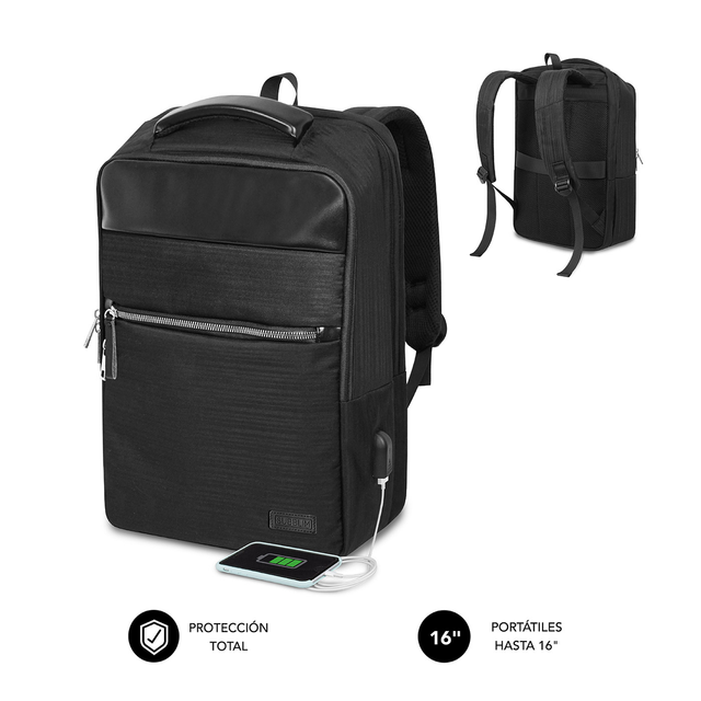 Mochila para portátil Subblim SUBBP-2BL1015 16" Negro