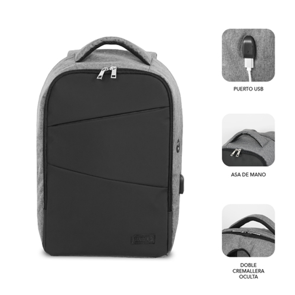 Mochila para portátil Subblim SUBBP-3SA1100 16" Negro - vista 2