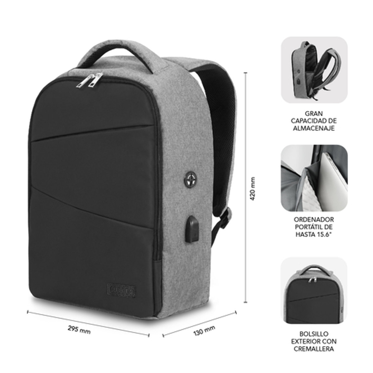 Mochila para portátil Subblim SUBBP-3SA1100 16" Negro - vista 4