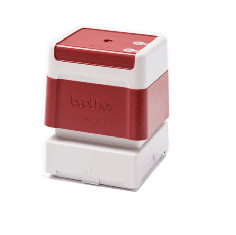 Monturas para sellos Brother PR4040R6P, rojo, 40 × 40 mm, pack de 6