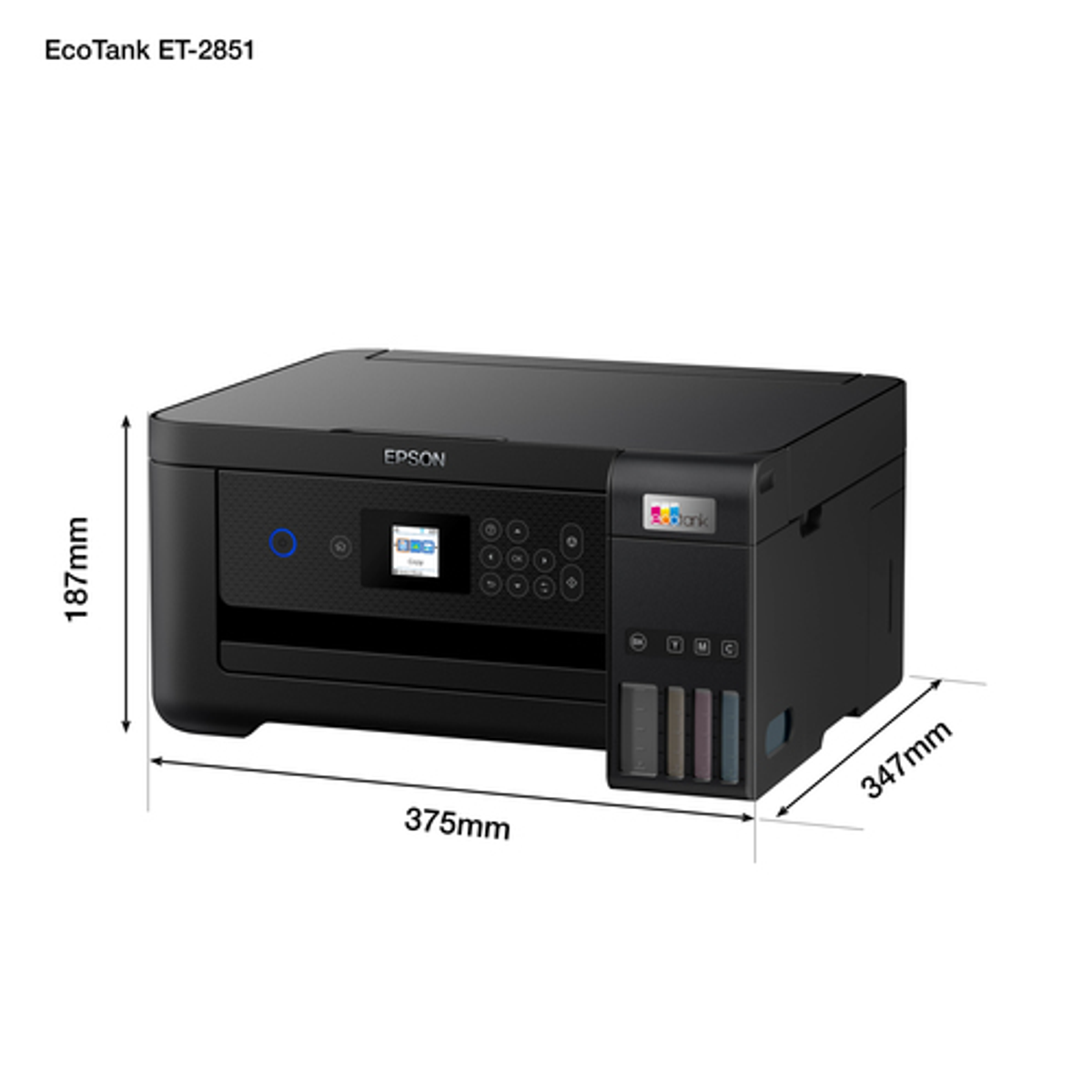 Impresora multifunción Epson EcoTank ET-2851 Inyección de tinta Monocromo - vista 12
