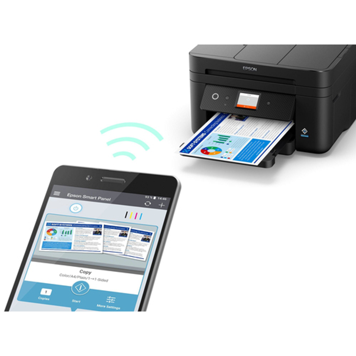 Impresora multifunción Epson WF-2960DWF Inyección de tinta Color - vista 3