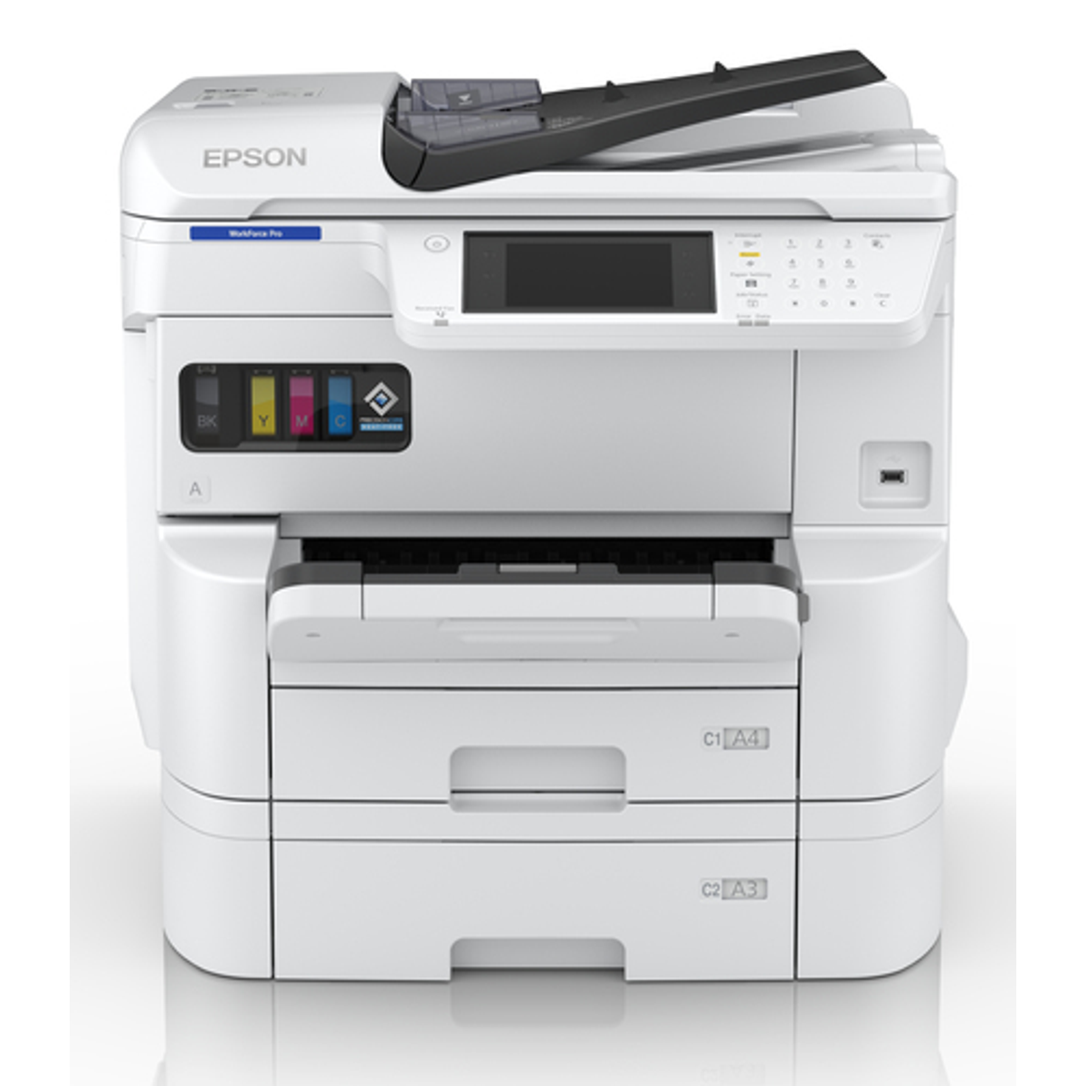 Impresora multifunción Epson WorkForce Pro EM-C7100DWF Inyección de tinta Color A3+ - vista 4